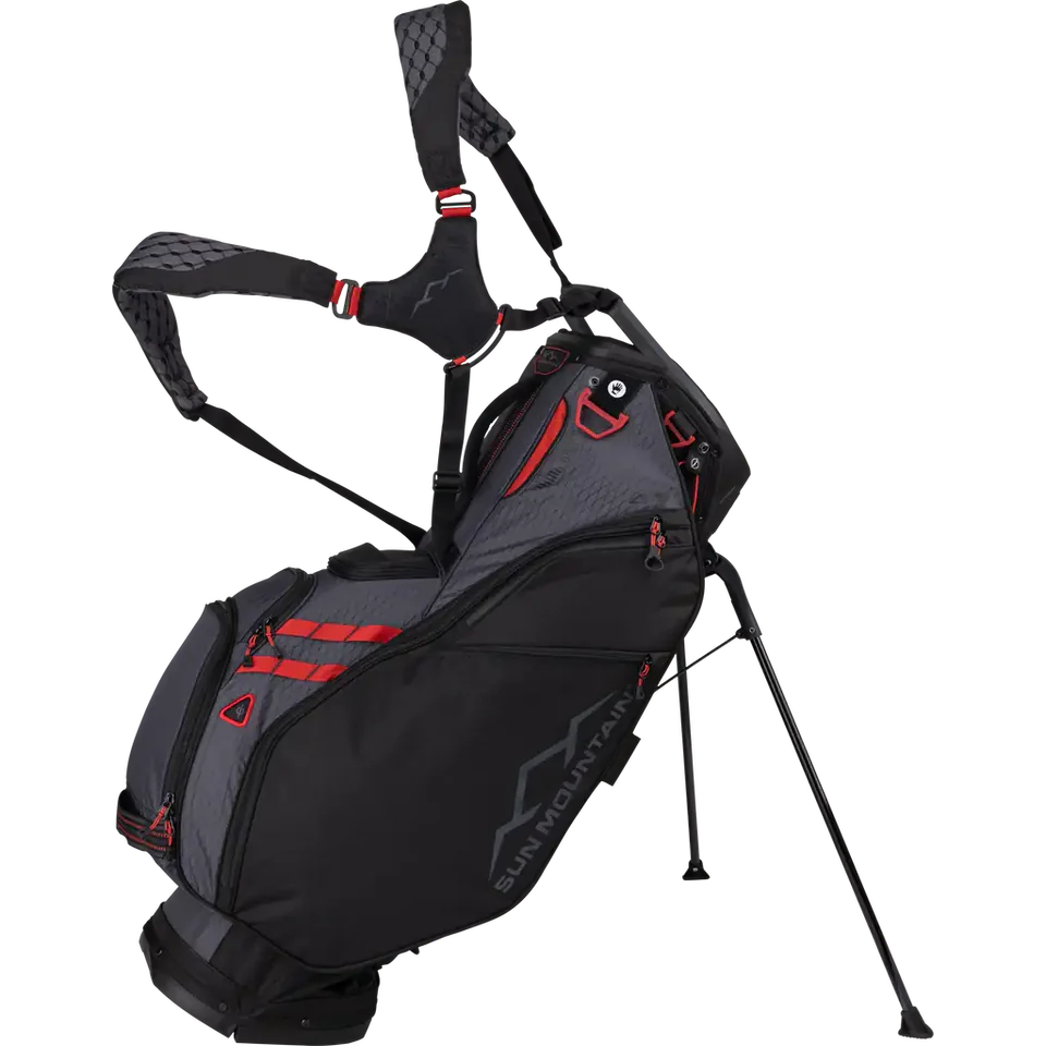 H2NO Lite 14-Way Stand - BLACK / STEEL / RED