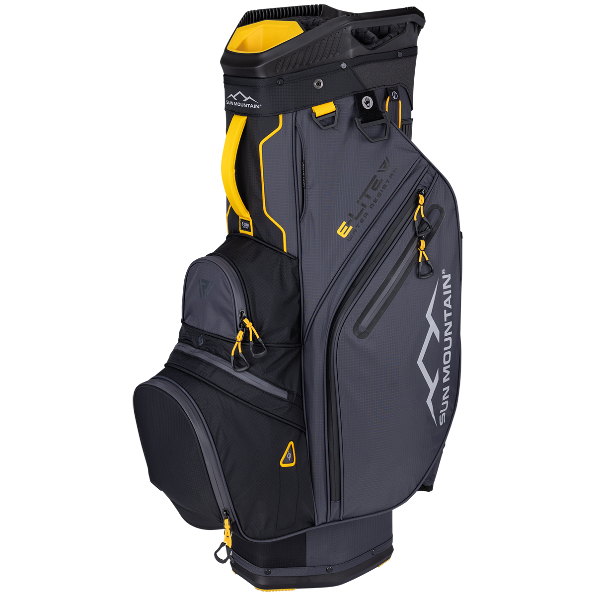 E-LITE CART BAG - BLACK / STEEL / GOLD
