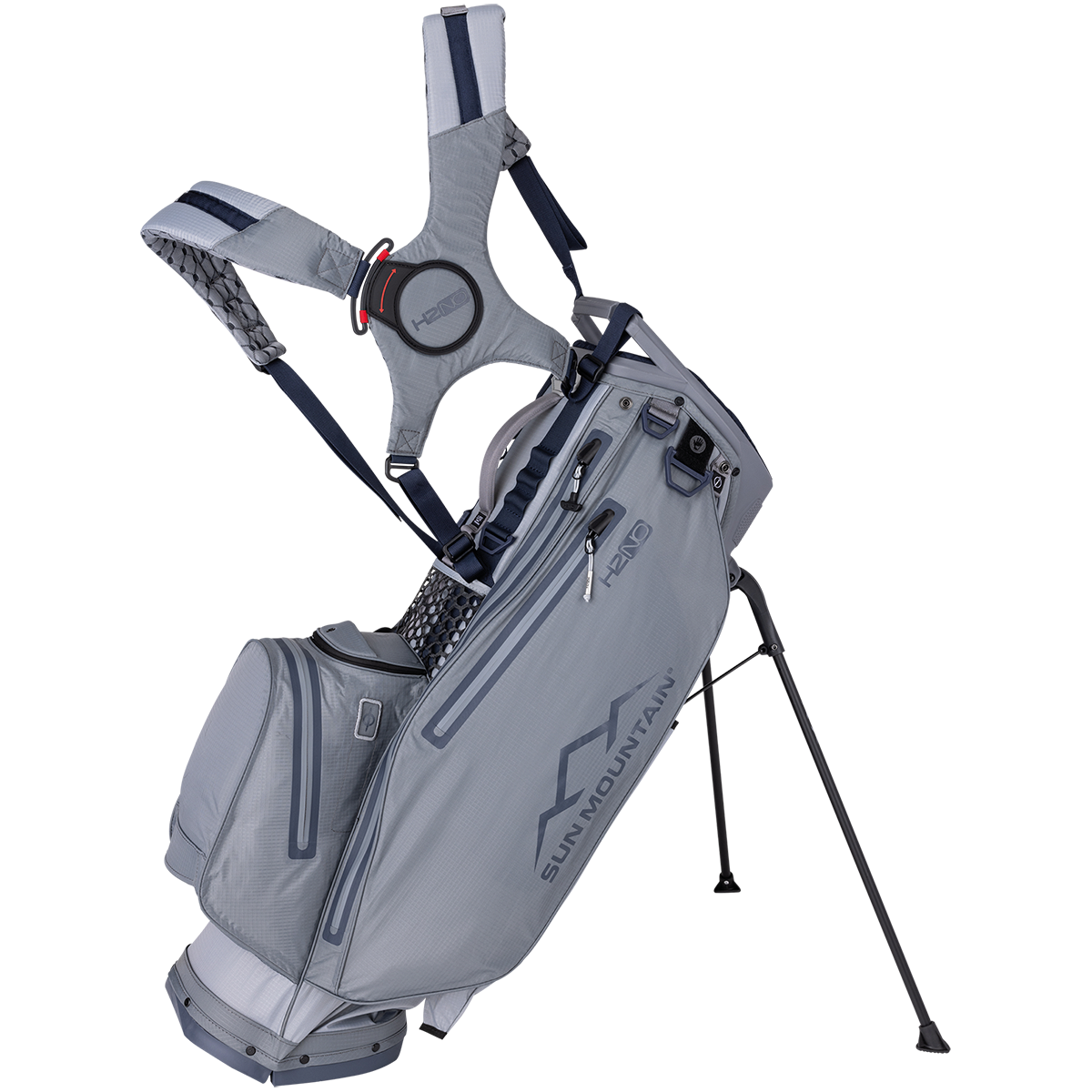H2NO Lite 14-Way Stand - BLACK / STEEL / RED