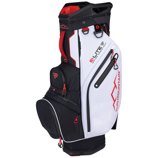 E-LITE CART BAG - BLACK / WHITE / RED