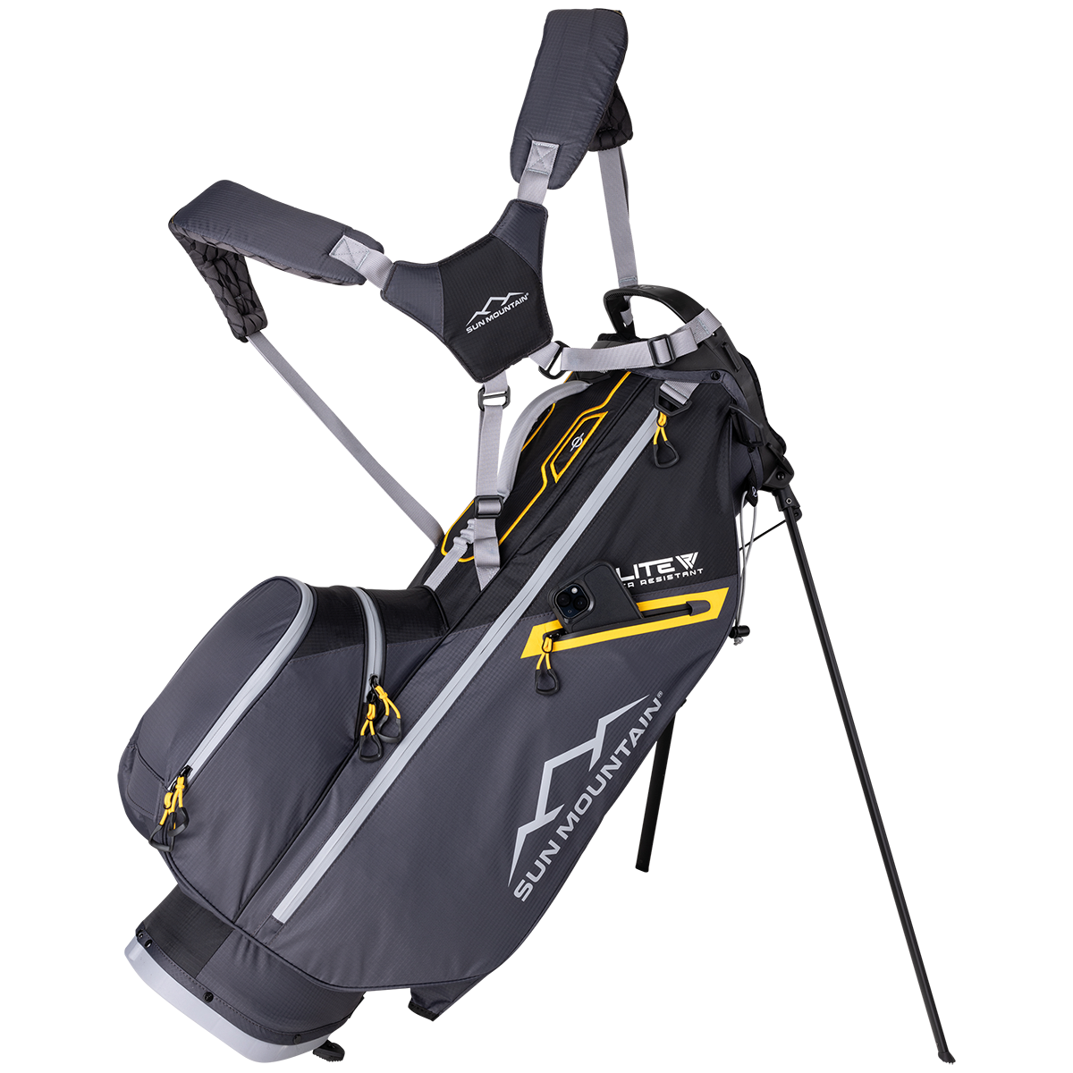 E-LITE STAND BAG - BLACK / STEEL / GOLD