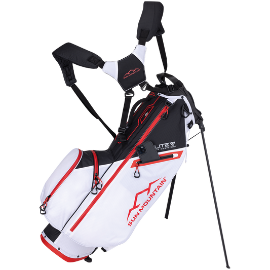E-LITE STAND BAG - BLACK / WHITE / RED
